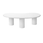 Coffee Table Side Tables Living Room Irregular White