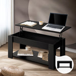 Elegant Lift-Up Top Coffee Table with White Finish and Ample Storage Space