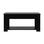 Elegant Lift-Up Top Coffee Table with White Finish and Ample Storage Space