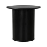 Round Wood Coffee Side Table Black | HomeAndLiving