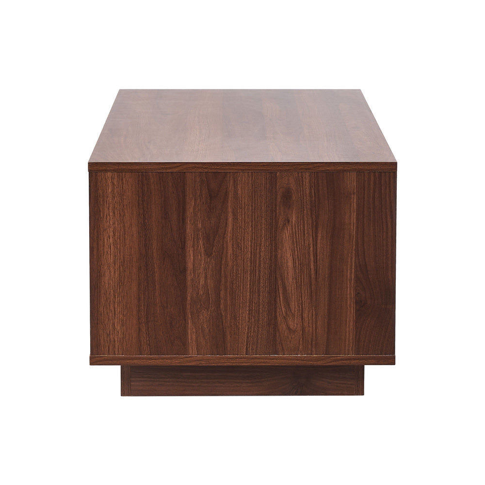 Coffee Table Storage Walnut 88x47x38cm