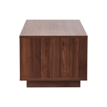 Coffee Table Storage Walnut 88x47x38cm