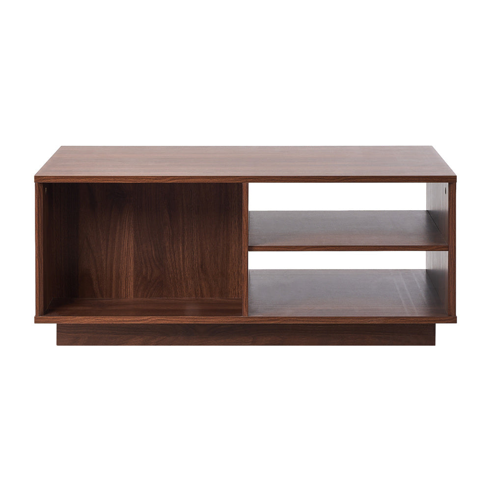 Coffee Table Storage Walnut 88x47x38cm