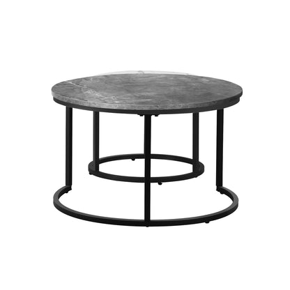 Nesting Coffee Table Round Marble