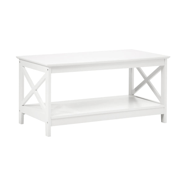  Coffee Table Storage Rack 2-Tier White