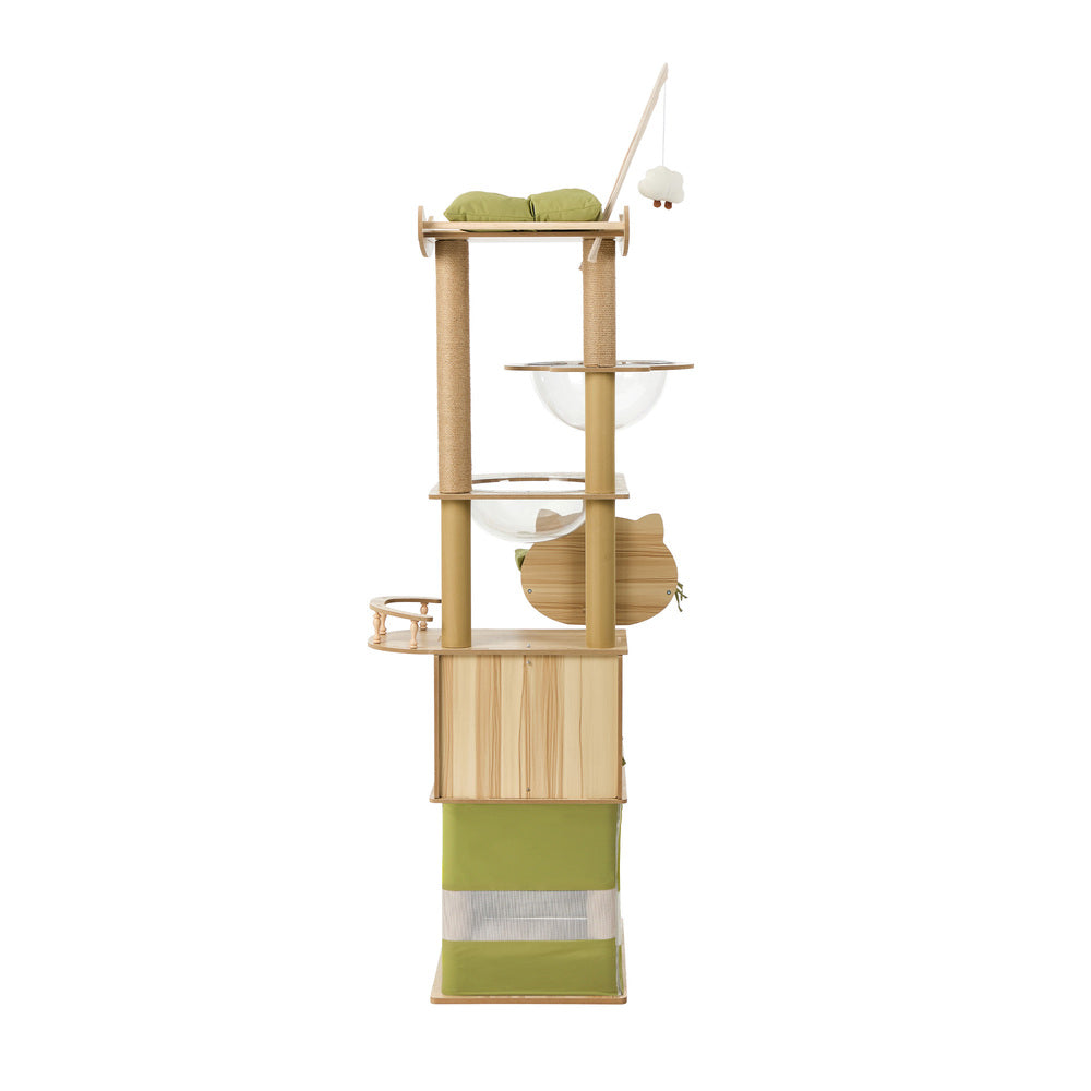 Cat Tree Tower Scratching Post Condo House Bed Furniture 190cm