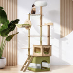 Cat Tree Tower Scratching Post 196cm Condo House Bed Furniture