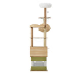 Cat Tree Tower Scratching Post 196cm Condo House Bed Furniture