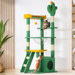 Cat Tree Tower Scratching Post 144cm Pet Condo House Furniture Scratcher