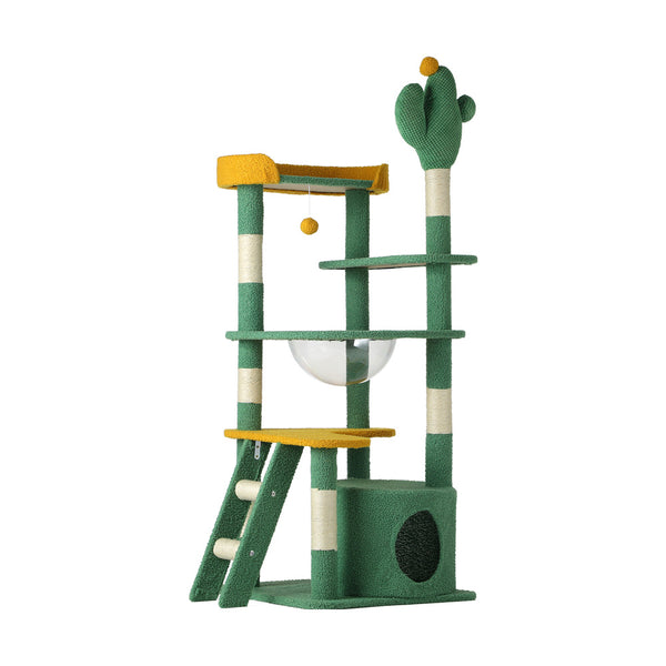  Cat Tree Tower Scratching Post 144cm Pet Condo House Furniture Scratcher