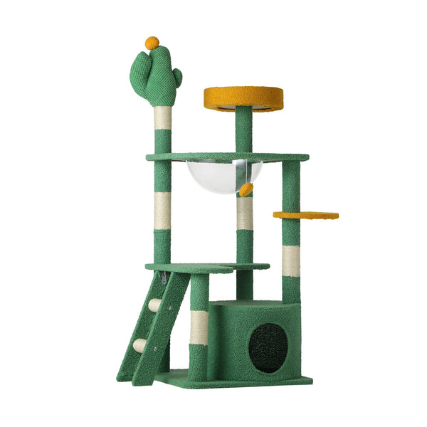  Cat Tree Tower Scratching Post 130cm Furniture Scratcher Pet Condo House