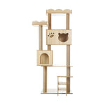 Cat Tree Tower Scratching Post Wood Condo 161cm