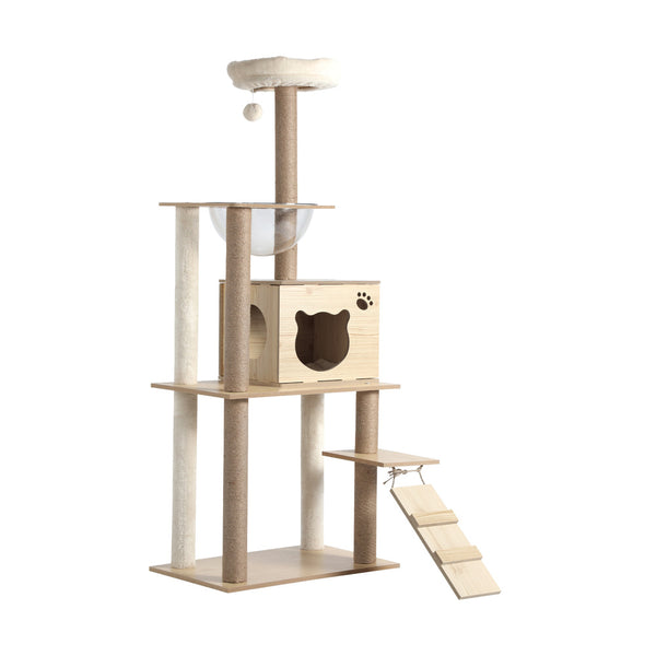  Handcrafted Wooden Cat Tree