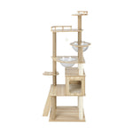 Cat Tower with 174cm Height, Scratching Post, and Condo