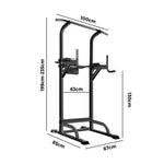 Versatile Workout Hub: Power Tower with Integrated Weight Bench and Pull-Up Bar