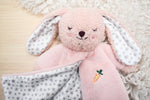 Snuggle buddy berry bunny blanket