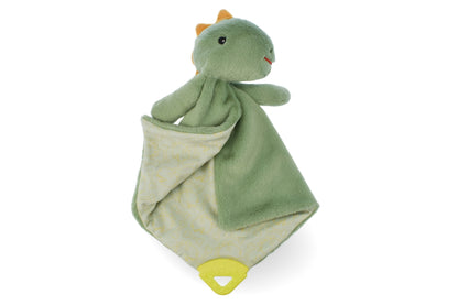 Snuggle buddy minty dinosaur blanket