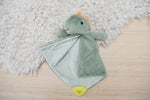 Snuggle buddy minty dinosaur blanket