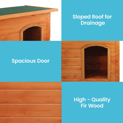 Wooden Dog Kennel Small 85x50x61cm
