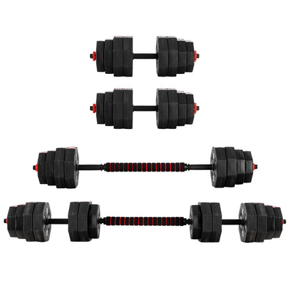 40KG 2-in-1 Dumbbell Barbell Set