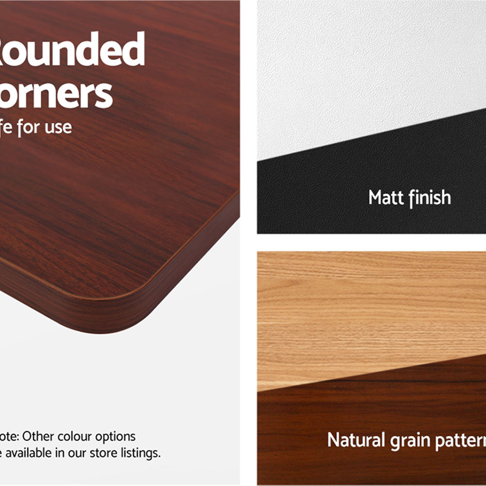 Adjustable Motorised Electric Desk Top - Walnut