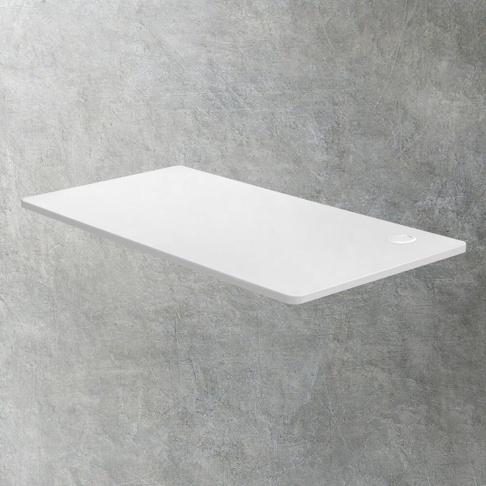 Standing Desk Top with Drilled Hole White 150x75cm