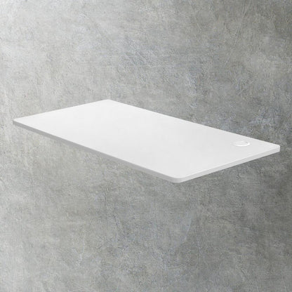 Standing Desk Top with Drilled Hole White 150x75cm
