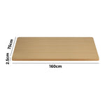 Standing Desk Top with Drilled Hole OAK 160x75cm