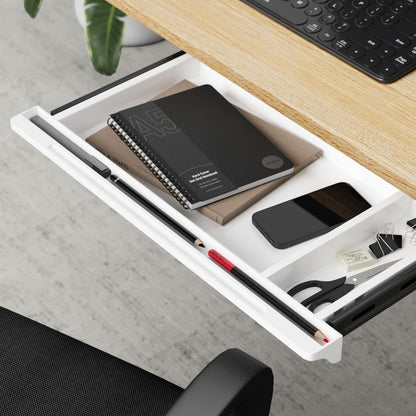 Under Desk Drawer Pull-Out Drawer Sliding Tray Black