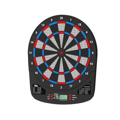 13.5" Dartboard Dart Board With Soft Tip Darts Electronic Scorer 32 Games