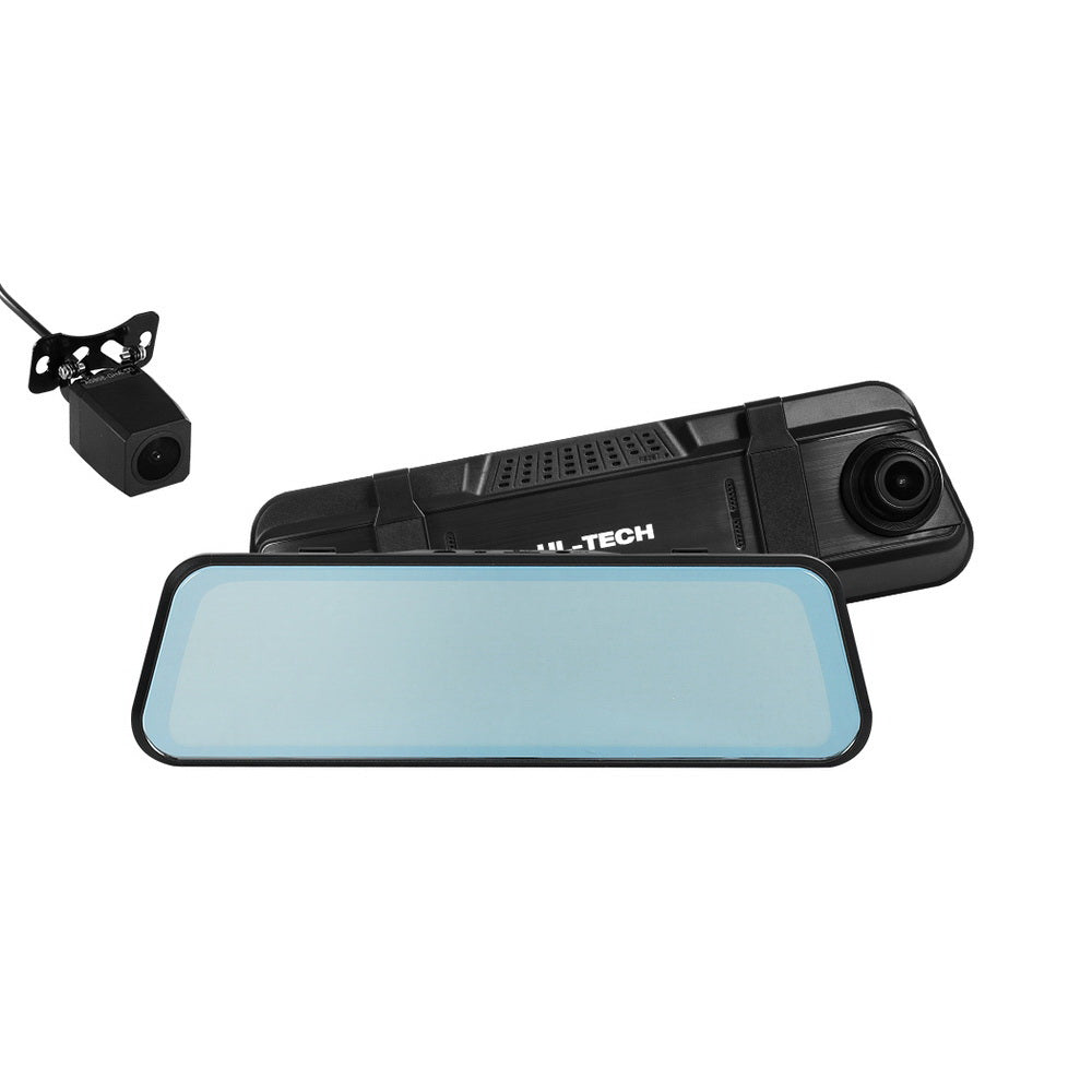 1080P Dash Camera 9.66" Front Rear View