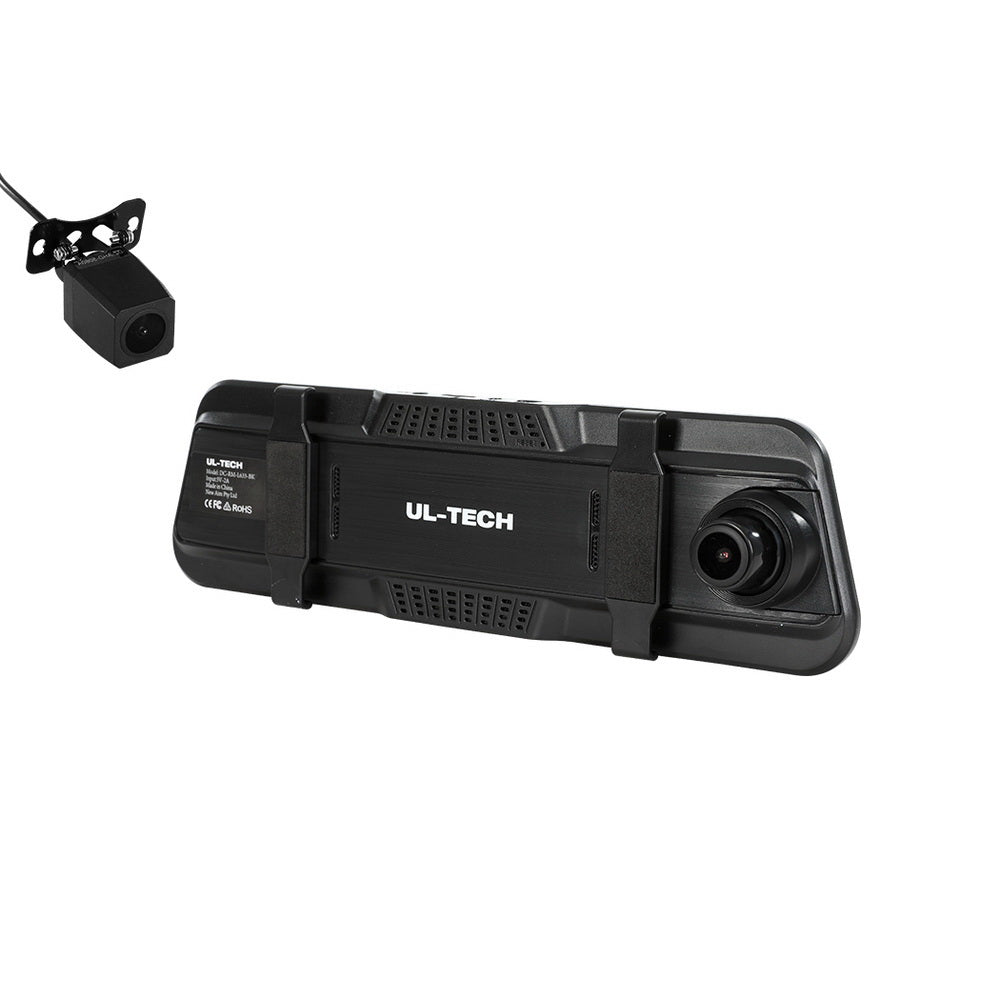 1080P Dash Camera 9.66" Front Rear View