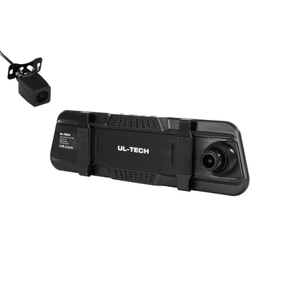 1080P Dash Camera 9.66" Front Rear View