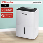 Dimplex Portable 12L Dehumidifier Black & White Compact Home Moisture