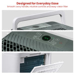 Dimplex Portable 12L Dehumidifier Black & White Compact Home Moisture