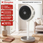 Heat Cool Pedestal Fan LED Display Timer | HomeAndLiving