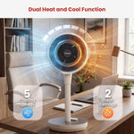 Heat Cool Pedestal Fan LED Display Timer | HomeAndLiving