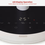 Heat Cool Pedestal Fan LED Display Timer | HomeAndLiving