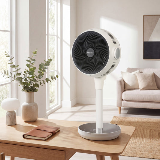 Heat Cool Pedestal Fan LED Display Timer | HomeAndLiving