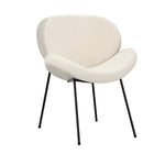 Dining Chair  sherpa Cream