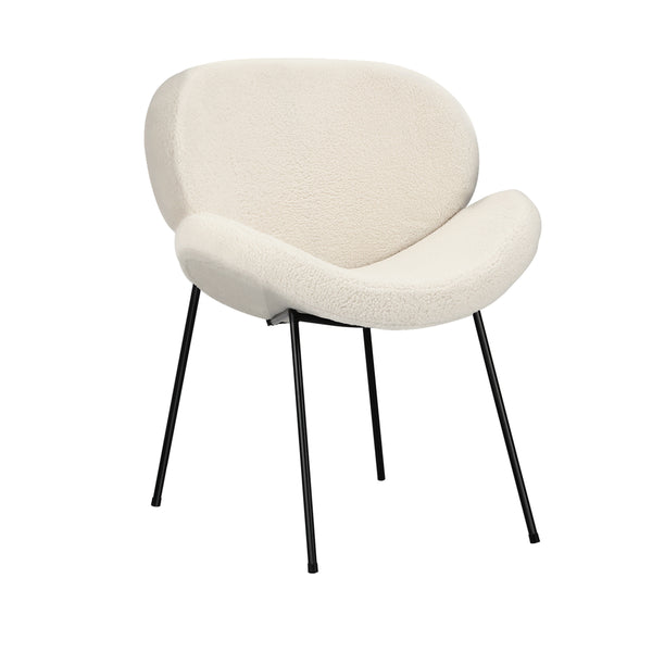  Dining Chair  sherpa Cream