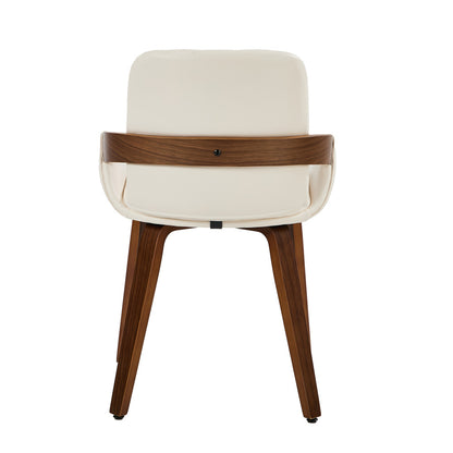 Bentwood Dining Chairs Set of 4 Beige PU | HomeAndLiving