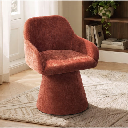 Dining Chair Swivel Red 48x45x76cm