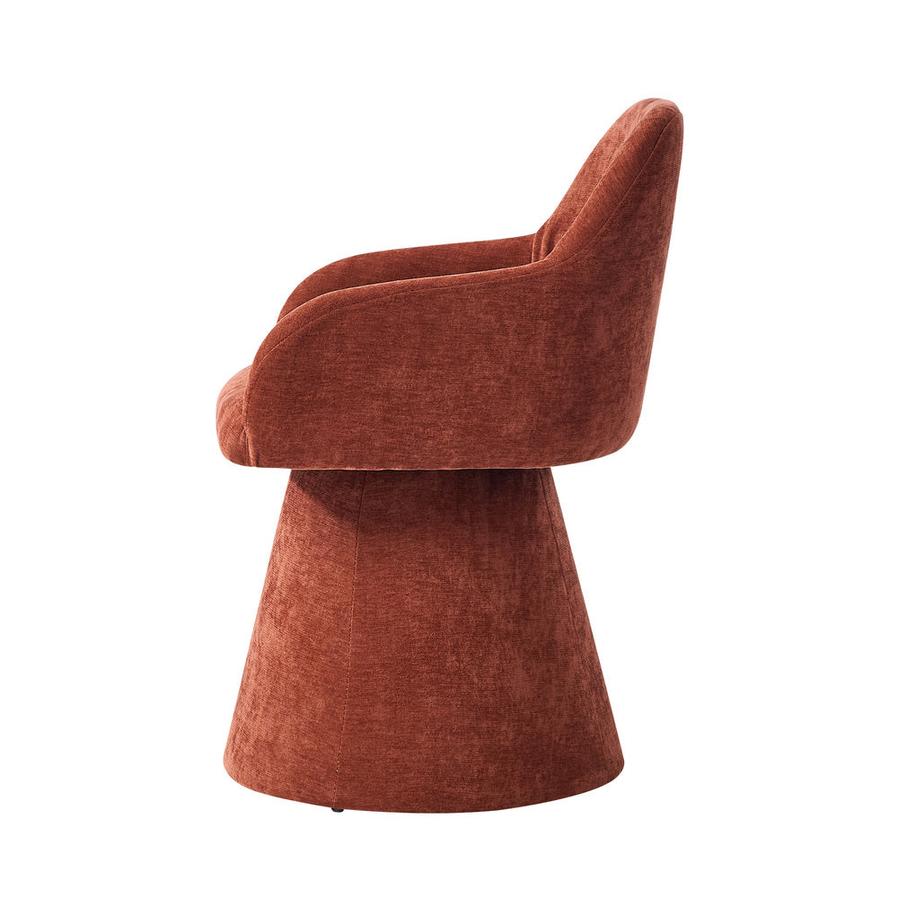 Dining Chair Swivel Red 48x45x76cm