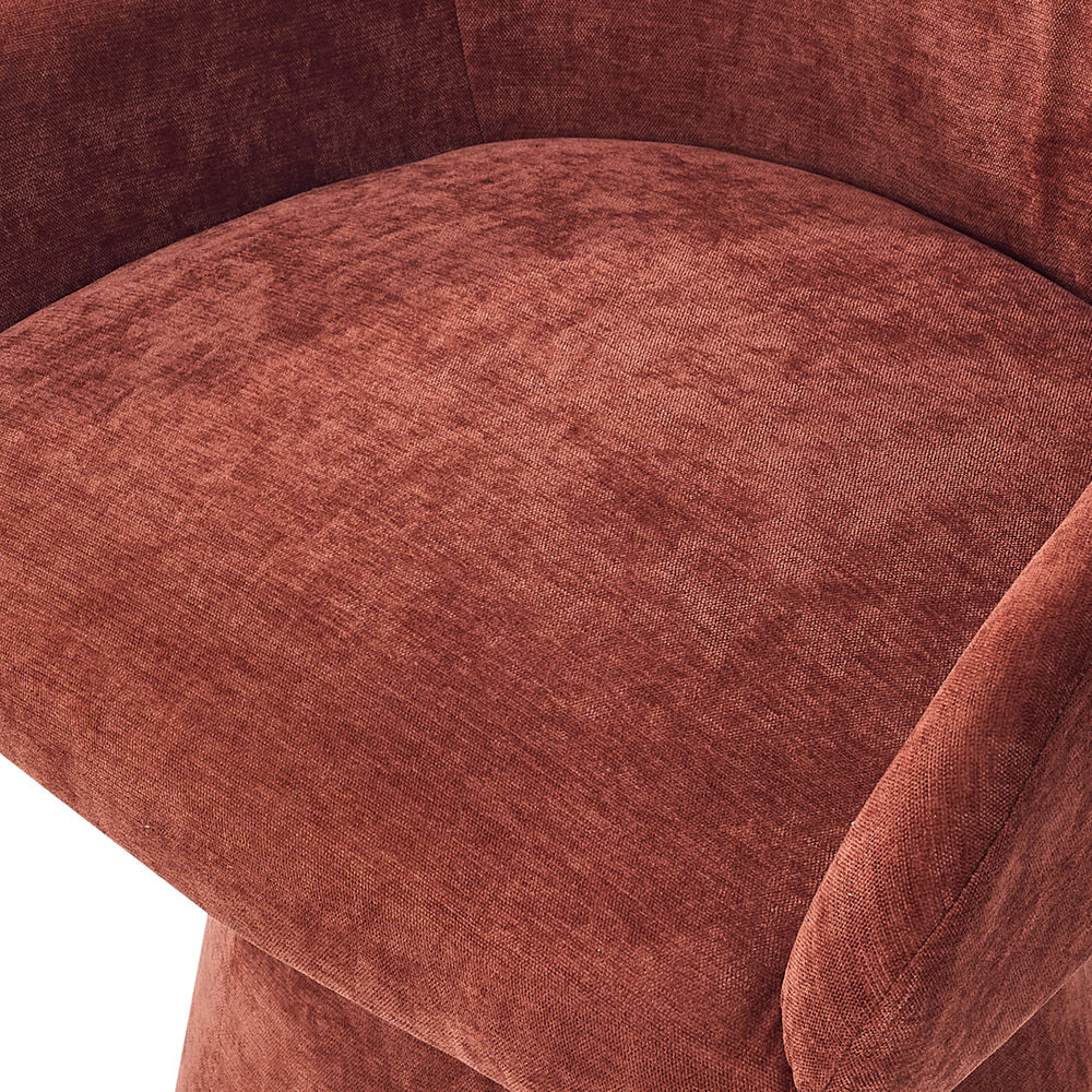 Dining Chair Swivel Red 48x45x76cm