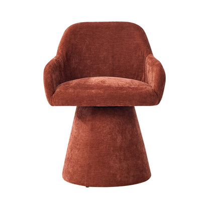 Red Swivel Dining Chair 48x45x76cm