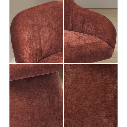Red Swivel Dining Chair 48x45x76cm