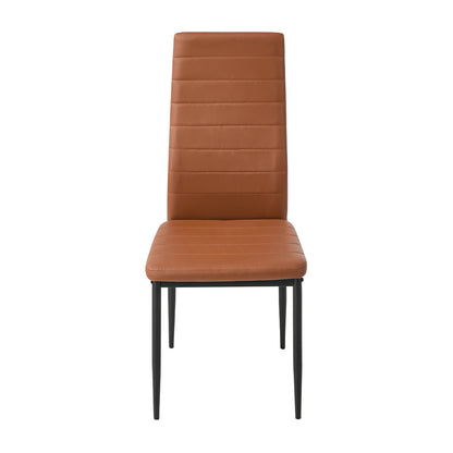 Dining Chair High Back Brown 42x43.5x96cm