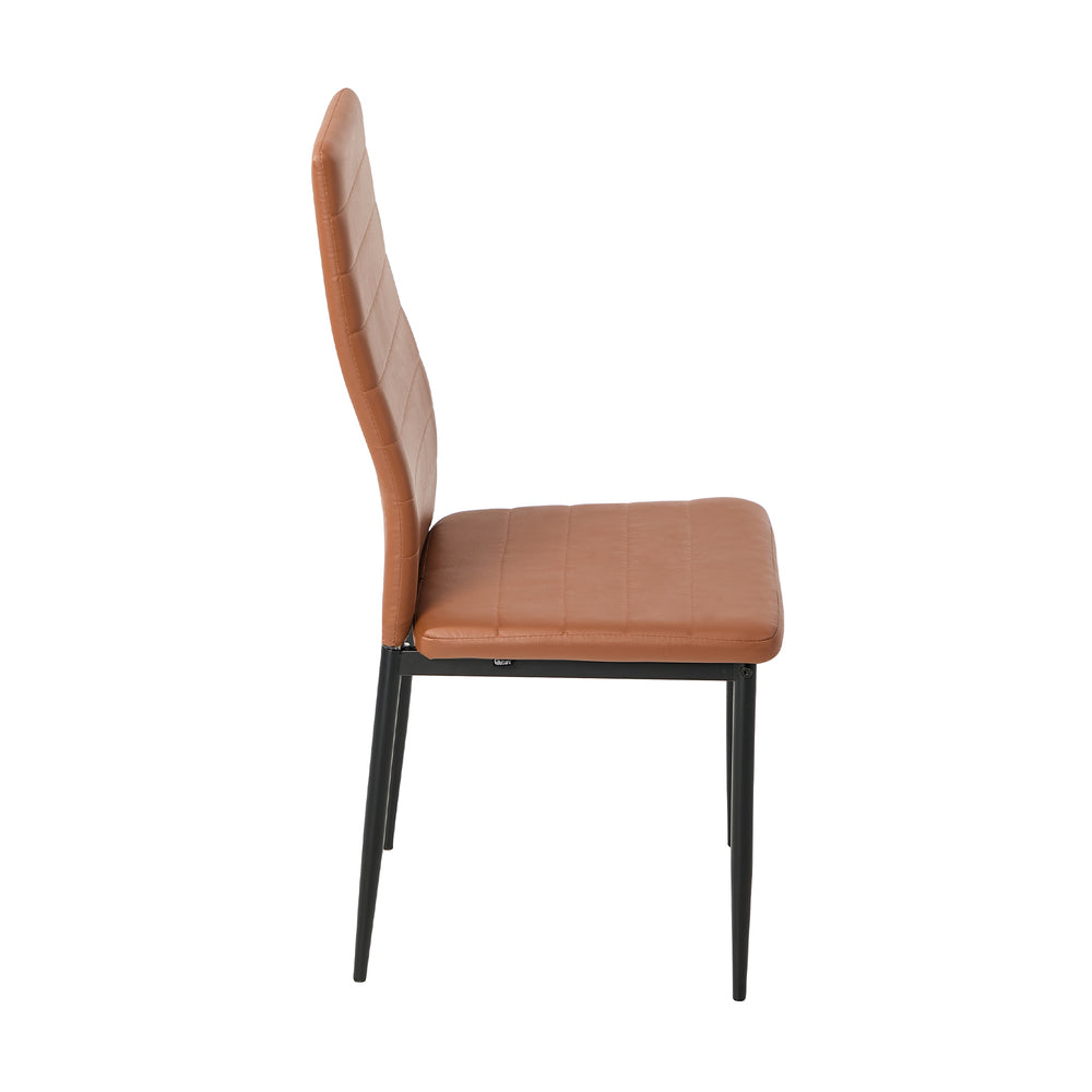 Dining Chair High Back Brown 42x43.5x96cm