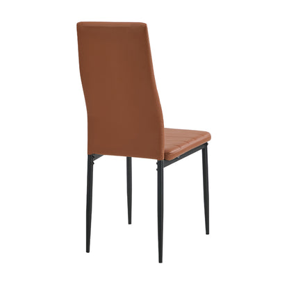 Dining Chair High Back Brown 42x43.5x96cm